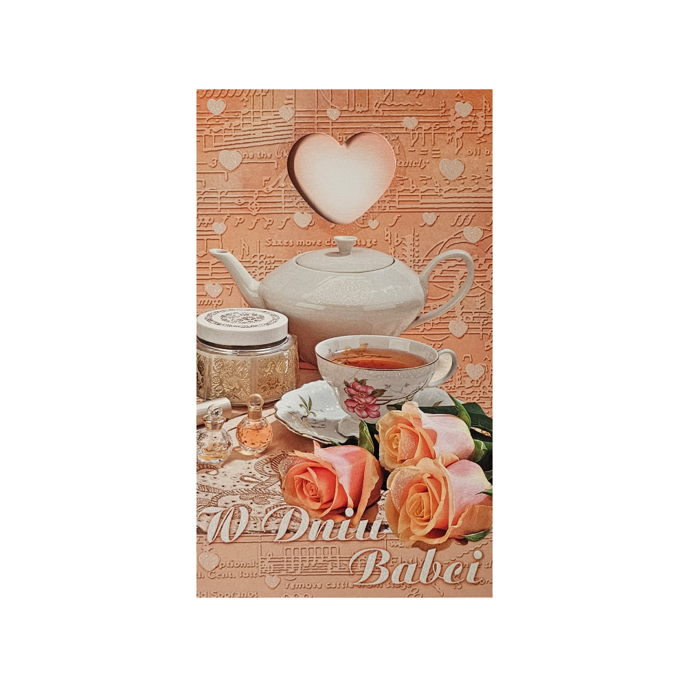 DZIEŃ BABCI kartka karnet NA DZIEŃ BABCI  11,4 cm *19,2 cm 14160477458