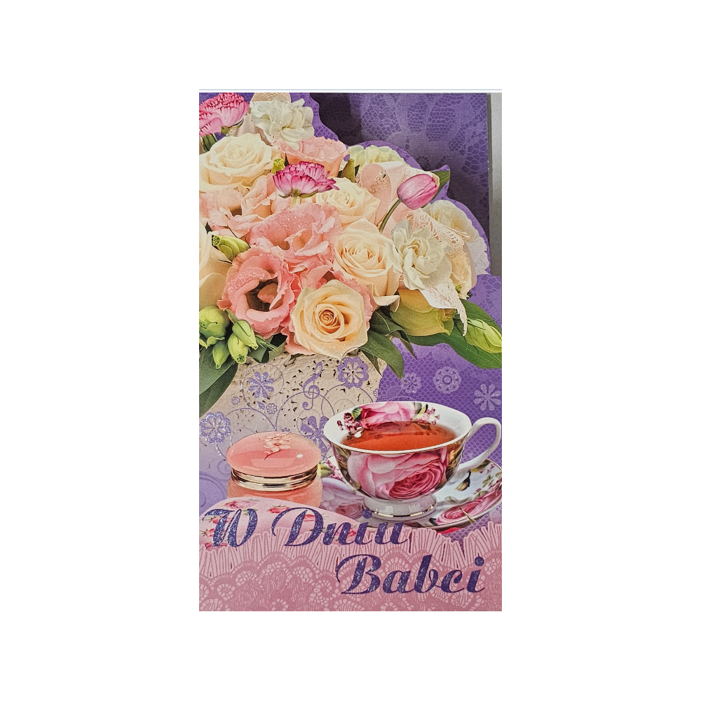 DZIEŃ BABCI kartka karnet NA DZIEŃ BABCI 11,4 cm *19,2 cm 14160470197