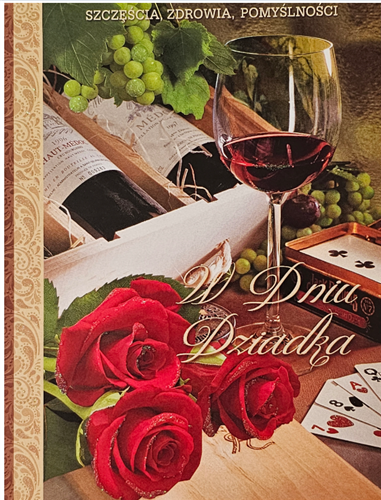 DZIEŃ DZIADKA kartka karnet NA DZIEŃ DZIADKA 11,5 cm *16,5 cm 14160464071