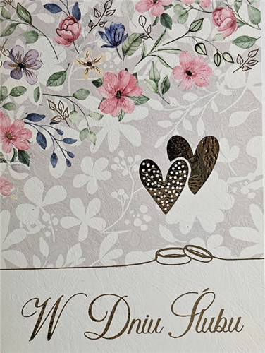 pamiątka na ślub, kartka na ślub, pocztówka ślubna 13,2 cm *18,5 cm  14160408092
