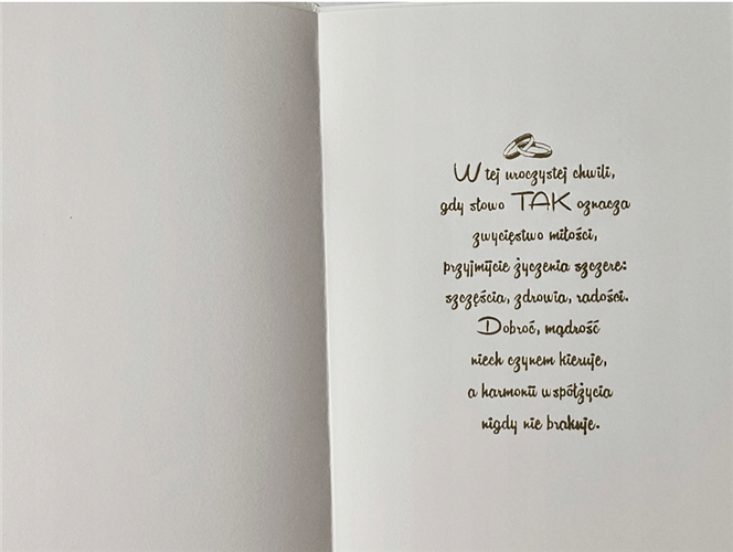 pamiątka na ślub, kartka na ślub, pocztówka ślubna 13,2 cm *18,5 cm  14160408092