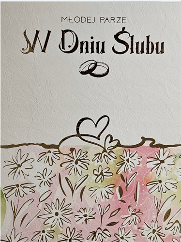 pamiątka na ślub, kartka na ślub, pocztówka ślubna 13,2 cm *18,5 cm  14160406139