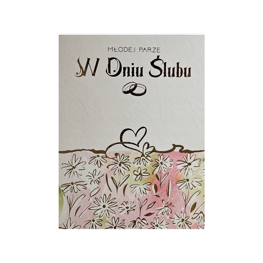 pamiątka na ślub, kartka na ślub, pocztówka ślubna 13,2 cm *18,5 cm  14160406139