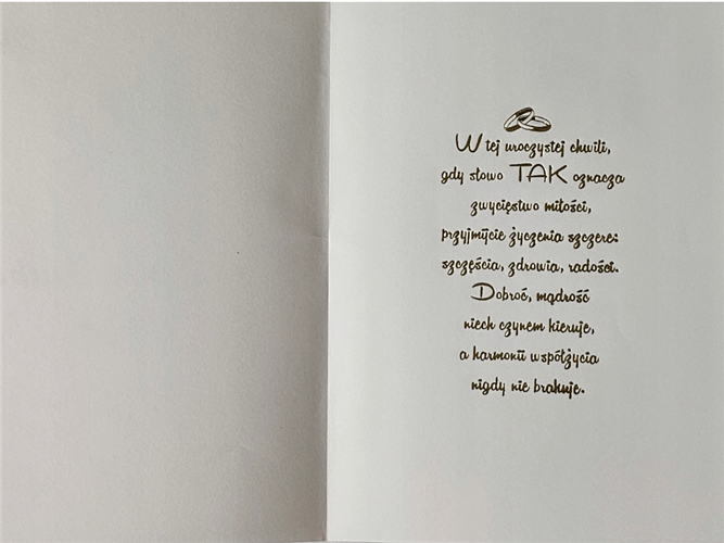 pamiątka na ślub, kartka na ślub, pocztówka ślubna 13,2 cm *18,5 cm  14160404618
