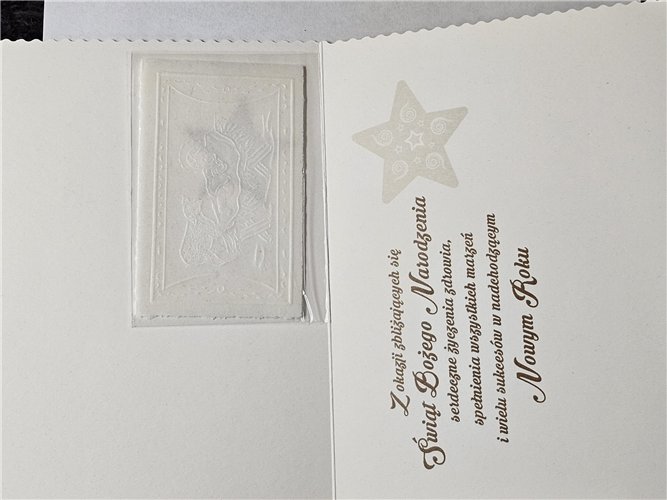 kartki z opłatkiem Bożego Narodzenia Boże Narodzenia 11,7 cm *16,5 cm 14160320178