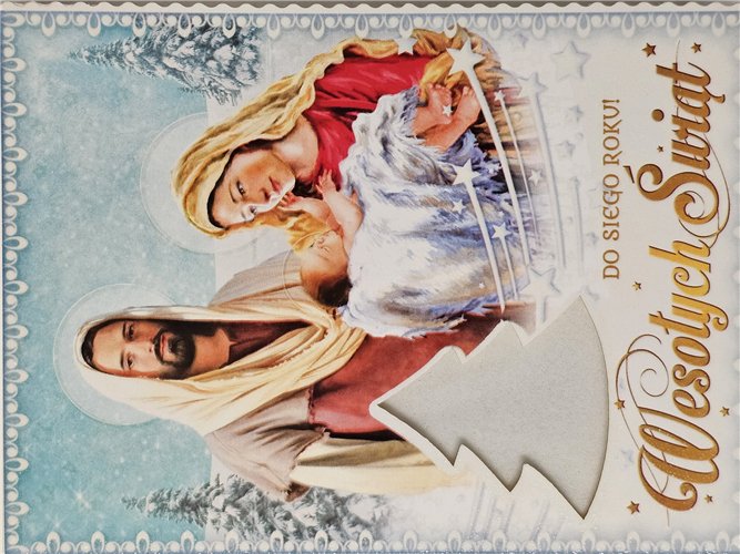 kartki z opłatkiem Bożego Narodzenia Boże Narodzenia 11,7 cm *16,5 cm 14160350422