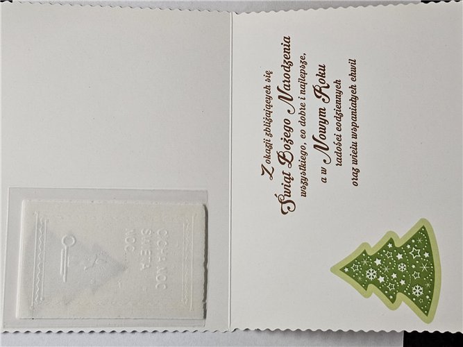 kartki z opłatkiem Bożego Narodzenia Boże Narodzenia 11,7 cm *16,5 cm 14160351497
