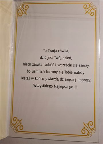 kartka urodzinowa na 60 lat  13 cm *20,5 cm  10826866891