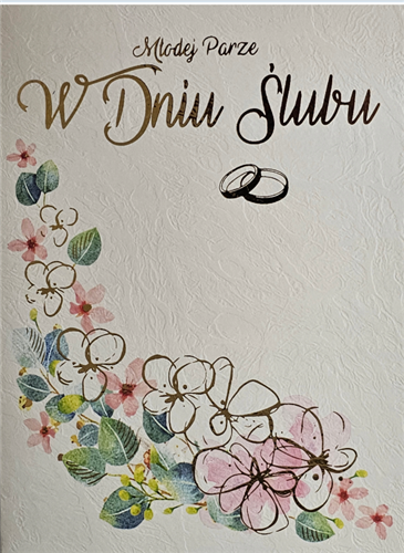 pamiątka na ślub, kartka na ślub, pocztówka ślubna  13,2 cm *18,5 cm 14160388237