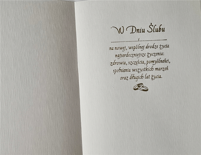 pamiątka na ślub, kartka na ślub, pocztówka ślubna  13,2 cm *18,5 cm 14160388237