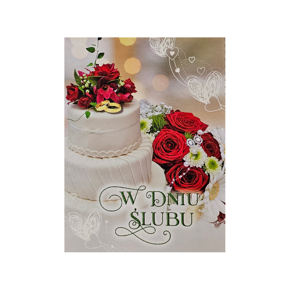 pamiątka na ślub, kartka na ślub, pocztówka ślubna  12 cm *16,5 cm 16897829855