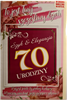 kartka urodzinowa na 70 lat z naklejką na butelkę 13 cm *20,5 cm 10826873339