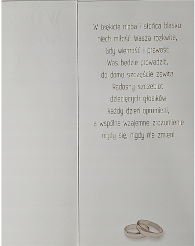 pamiątka na ślub, kartka na ślub, pocztówka ślubna  10,5 cm *21,5 cm 14278770341