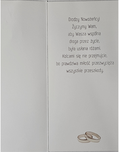 pamiątka na ślub, kartka na ślub, pocztówka ślubna  10,5 cm *21,5 cm 14278777841