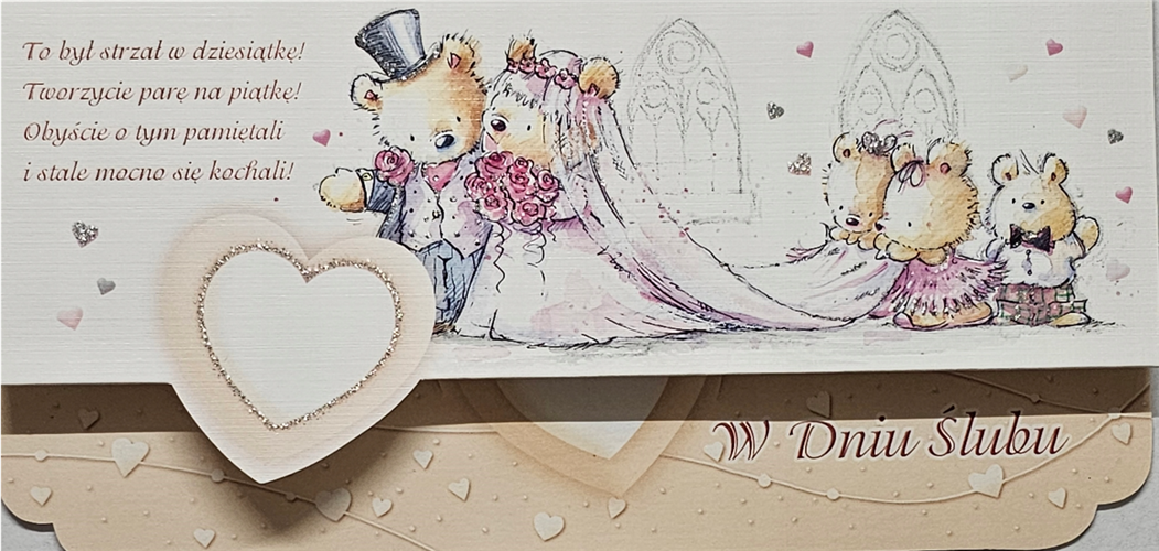 pamiątka na ślub, kartka na ślub, pocztówka ślubna  9,7 cm *20,5 cm 14278808904