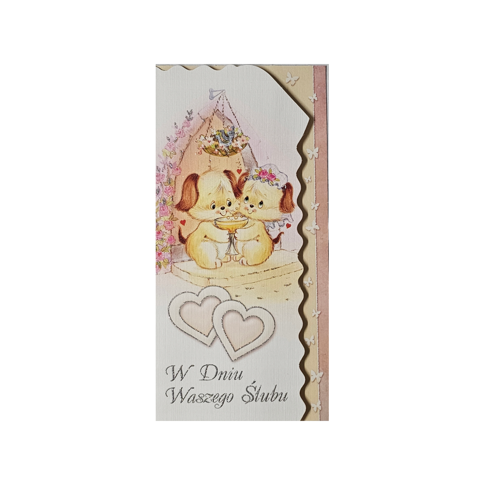 pamiątka na ślub, kartka na ślub, pocztówka ślubna  9,7 cm *20,5 cm14278809763