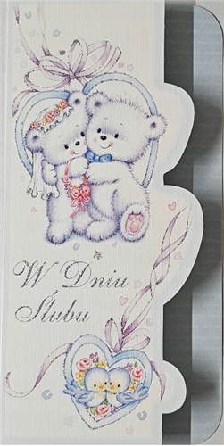 pamiątka na ślub, kartka na ślub, pocztówka ślubna  9,7 cm *20,5 cm 14278815312