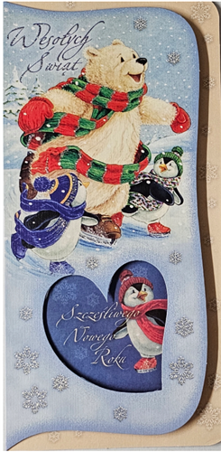 kartki z okazji Bożego Narodzenia Boże Narodzenie  10,2 cm *20,5 cm14278825062