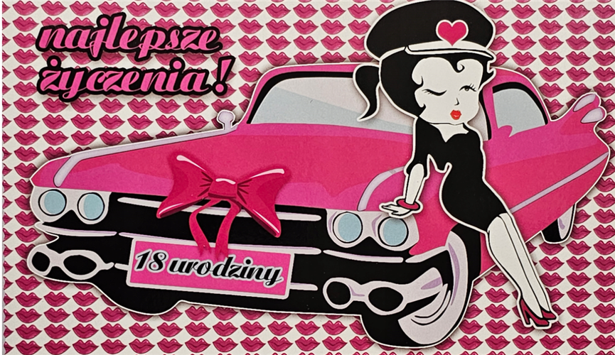 kartka na osiemnastkę kartka na 18 kartki WESOŁE  11,5 cm *19 cm 14278855391