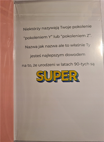 Kartki urodzinowe kartka urodzinowa ROCZNIK 90 13 cm *20,5 cm 10867500199