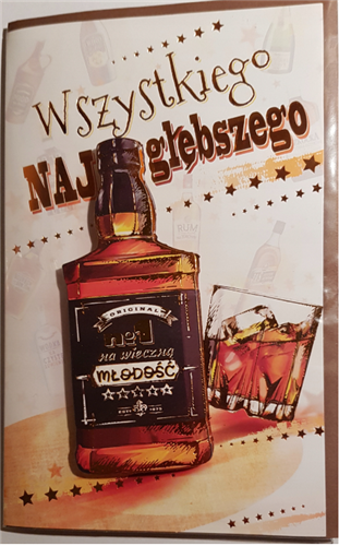 Kartki urodzinowe kartka urodzinowa WESOŁE Zabawna   13 cm *20,4 cm UP04