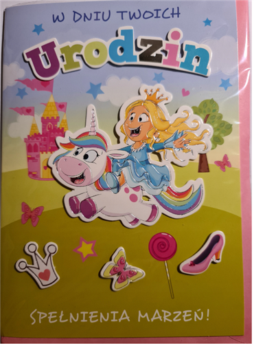 Kartki urodzinowe dla dziecka kartka urodzinowa  12,7 cm *17,8 cm 10692300589