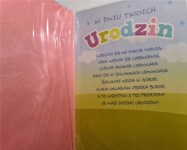 Kartki urodzinowe dla dziecka kartka urodzinowa  12,7 cm *17,8 cm 10692300589