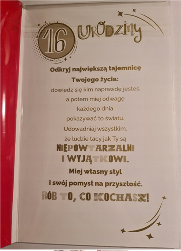 Kartki urodzinowe dla dziecka kartka urodzinowa 16 13 cm *20,4 cm 11665253007