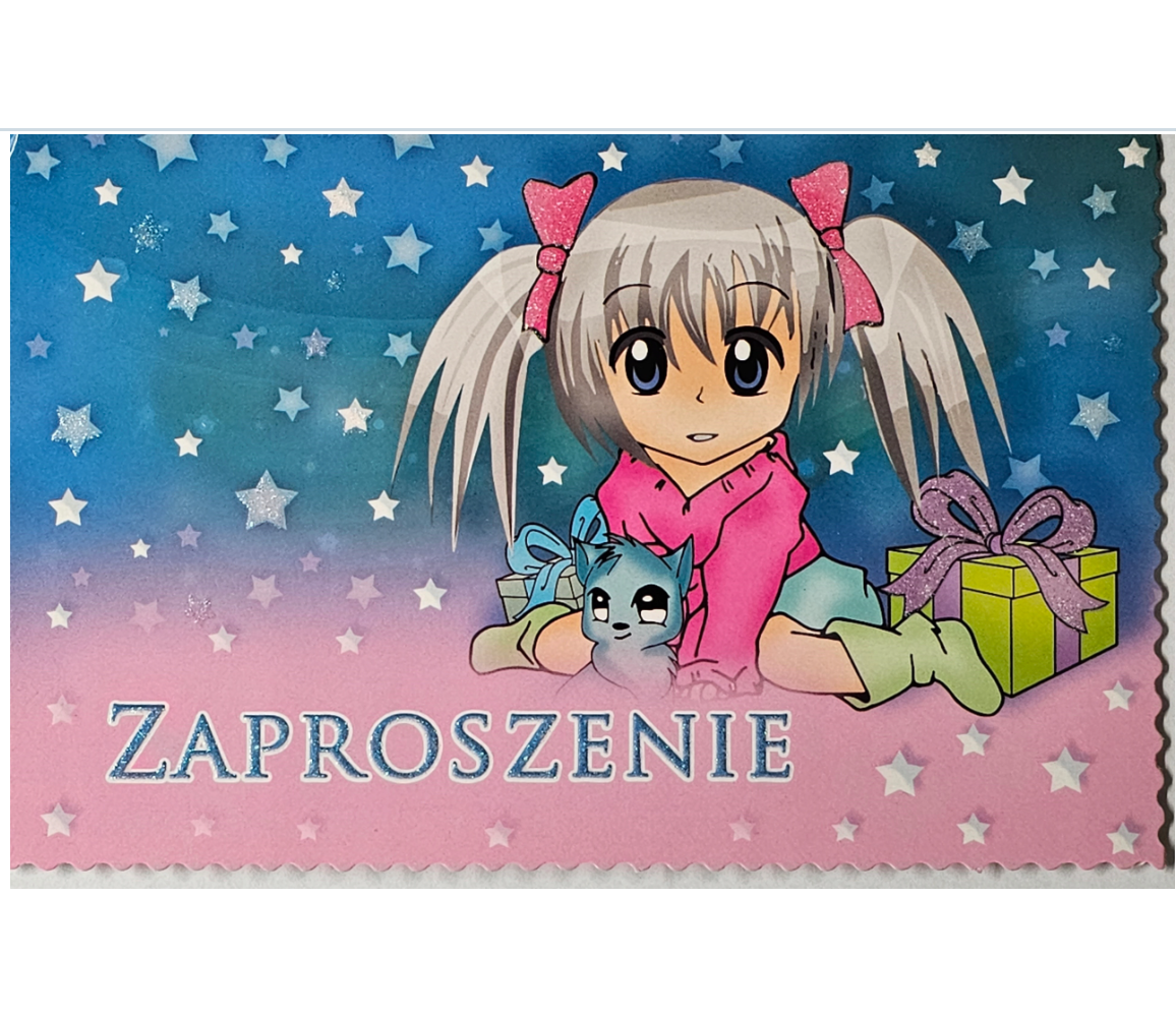 zaproszenia na urodziny dziecka  10,2 cm *15,5 cm 12053308081