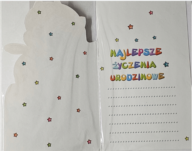 Kartki urodzinowe dla dziecka kartka urodzinowa 3  11,4 cm *19 cm 13589216681