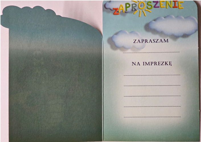 zaproszenia na urodziny dziecka 10,2 cm *15,5 cm 13594494282
