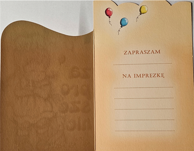 zaproszenia na urodziny dziecka 10,2 cm *15,5 cm  16897831989
