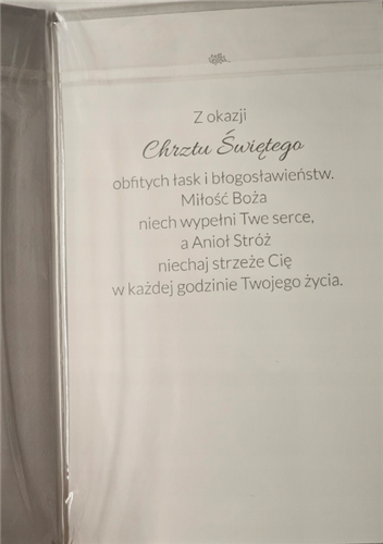 pamiątka na Chrzest Święty, Kartka na Chrzest  13 cm *20,4 cm 13721698562