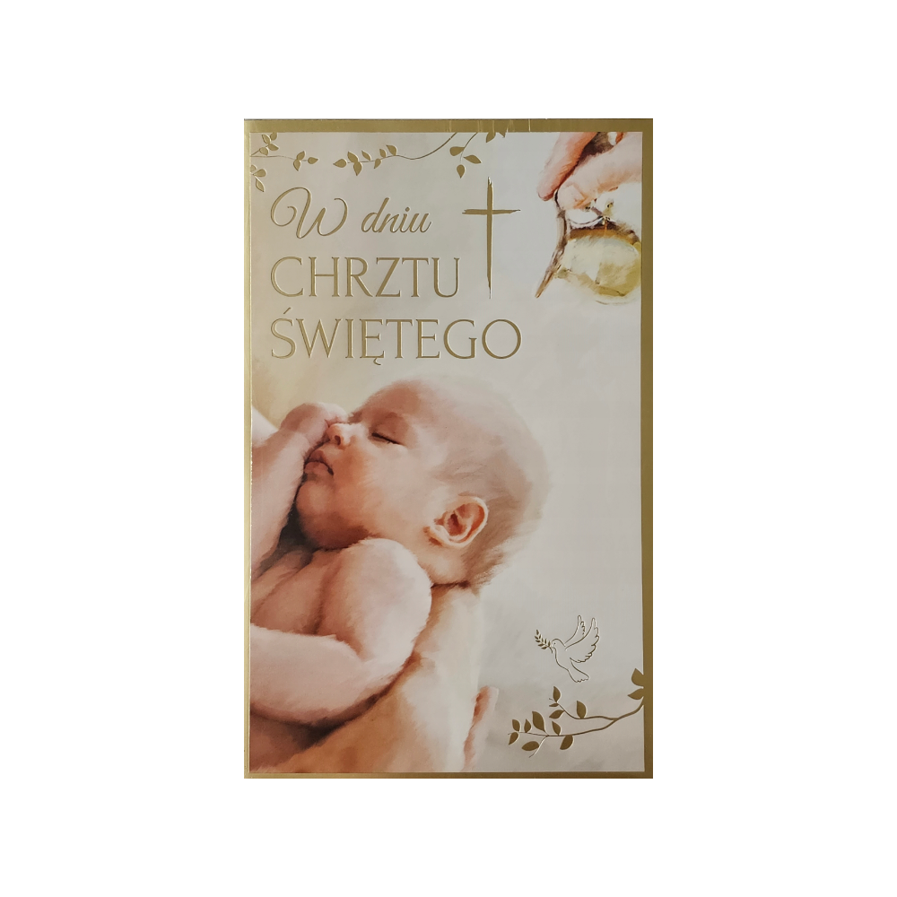 pamiątka na Chrzest Święty, Kartka na Chrzest  13 cm *20,4 cm 13721699957