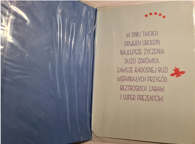 Kartki urodzinowe dla dziecka kartka urodzinowa 2  12,7 cm *17,9 cm 13721792270