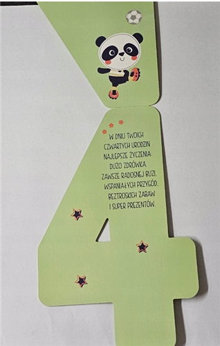 Kartki urodzinowe dla dziecka kartka urodzinowa 4  13,2 cm *20,2cm 13726721942