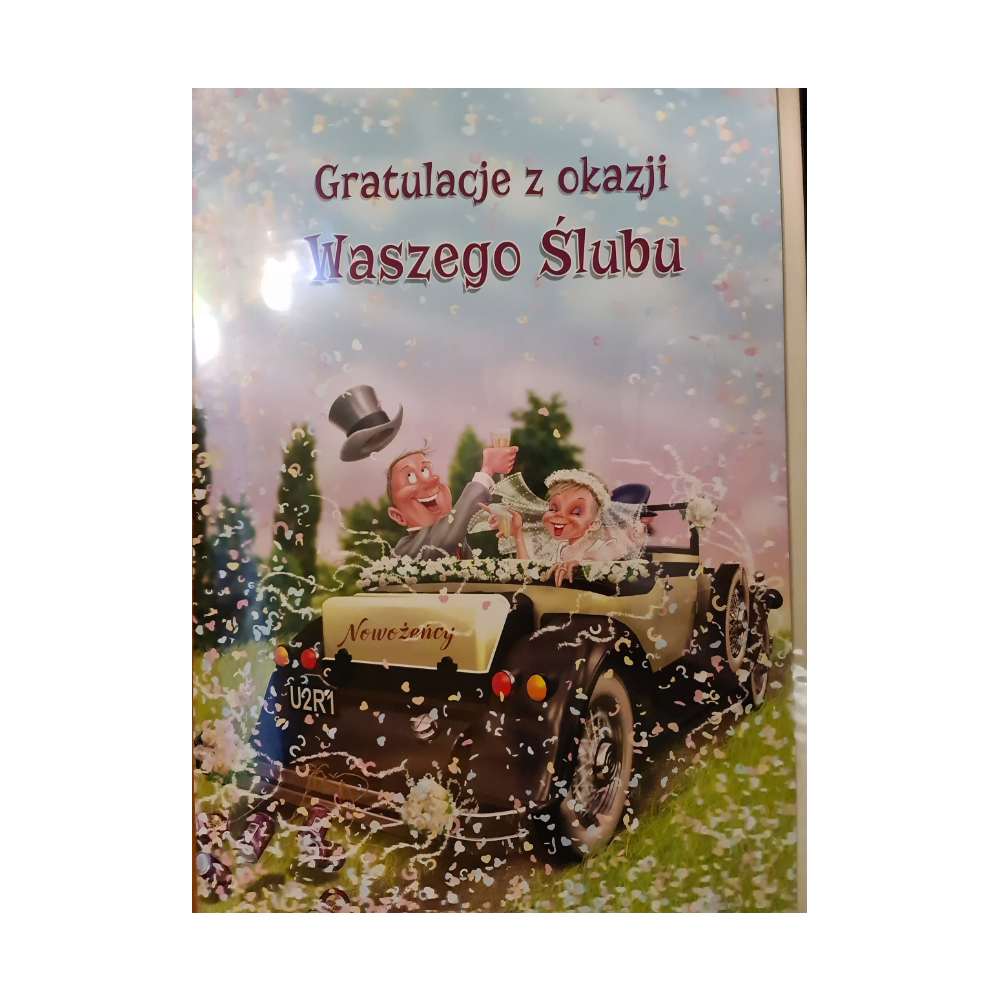 pamiątka na ślub, kartka na ślub, DUŻA MEGA WIELKA 28,5 cm *41,7cm  10937783361