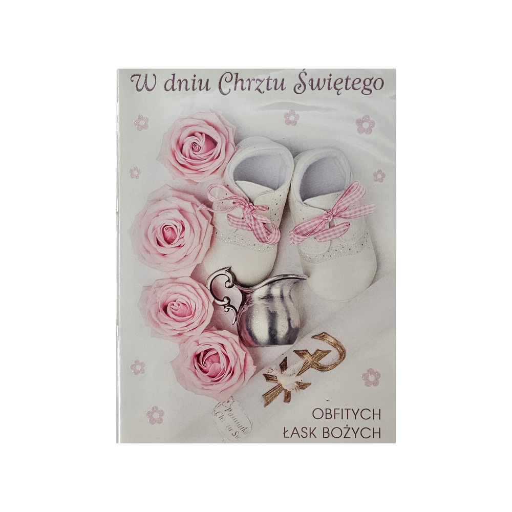 pamiątka na Chrzest Święty, Kartka na Chrzest  11,8 cm *16,7 cm 16897830795