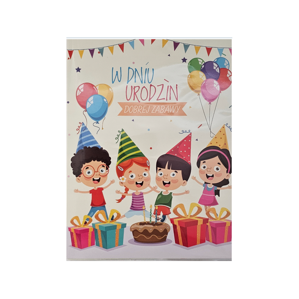 Kartki urodzinowe dla dziecka PRZESTRZENNA  13,8 cm *18,9 cm  14044546346