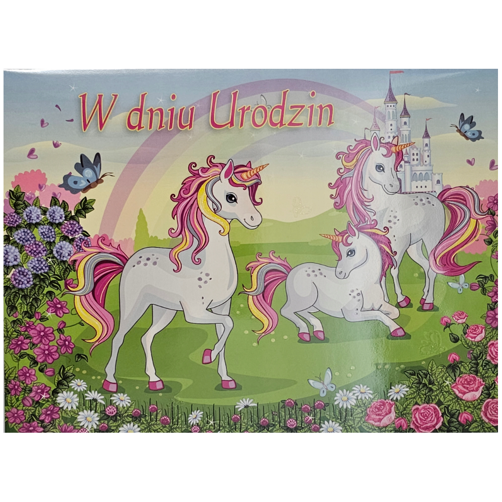 Kartki urodzinowe dla dziecka PRZESTRZENNA   13,8 cm *18,9 cm 14044547814