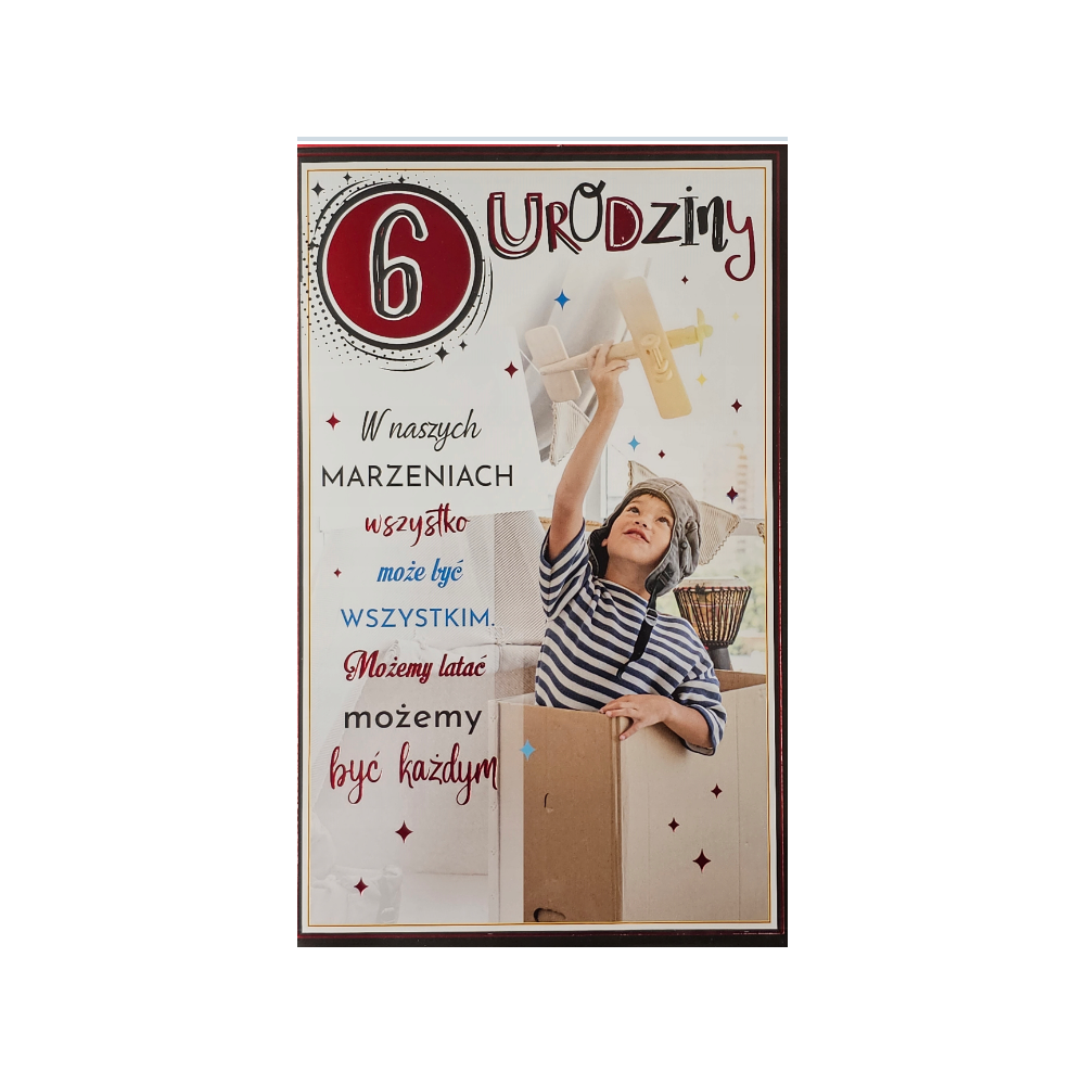 Kartki urodzinowe dla dziecka kartka urodzinowa 6  13 cm *20,4 cm 14216869109