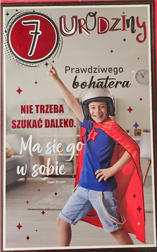 Kartki urodzinowe dla dziecka kartka urodzinowa 7  13 cm *20,4 cm 14216870418