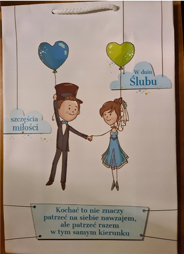 ŚMIESZNA TOREBKA na ślub 23,5 x 33 x 10,5 cm 15807453151