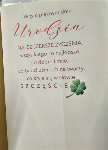 Kartki urodzinowe kartka urodzinowa karnet urodzinowy  12 cm *16,5 cm  14424742118