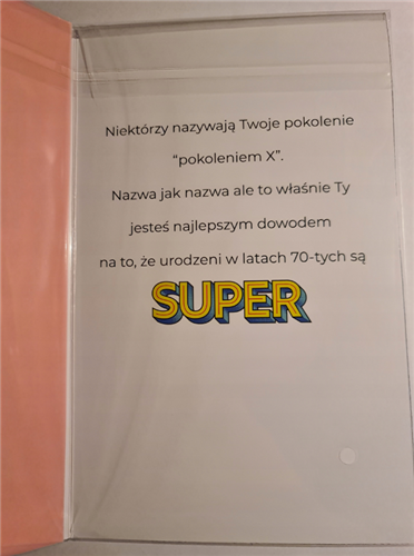 Kartki urodzinowe kartka urodzinowa ROCZNIK 70 13 cm *20,5 cm 10961745100
