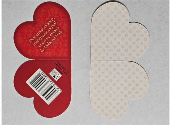 zawieszki przywieszki bileciki na paczki 7,7 x 7,5 cm 14479547281