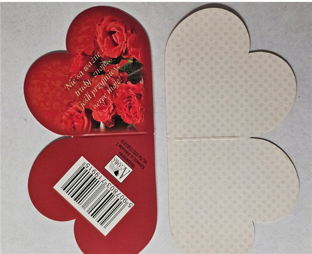 zawieszki przywieszki bileciki na paczki 7,7 x 7,5 cm 14479550724