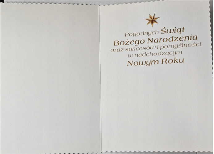 kartki z opłatkiem Bożego Narodzenia Boże Narodzenie  11,7 cm *16,5 cm14650127275