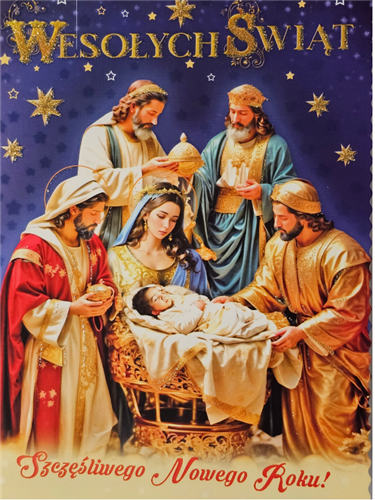 kartki z opłatkiem Bożego Narodzenia Boże Narodzenia 11,7 cm *16,5 cm  14650129461