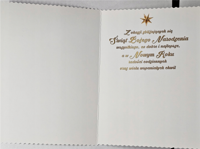 kartki z opłatkiem Bożego Narodzenia Boże Narodzenia 11,7 cm *16,5 cm  14650129461